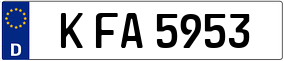 Trailer License Plate